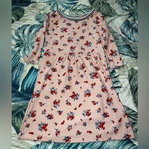 Girls Size Small Long Sleeve Old Navy Floral Dress